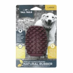 Tall Tails Natural Rubber Pinecone Dog Toy, 4-in 5 Tall Tails Natural Rubber Pinecone Dog Toy, 4-in -Staytonanimal Sales 2024 022266173106 3