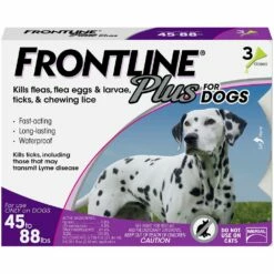 FRONTLINE Plus Flea & Tick Treatment For Large Dogs (45-88 Pounds)