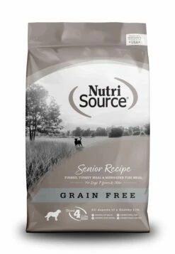 NutriSource Senior Recipe Grain-Free Dry Dog Food, 30-lb
