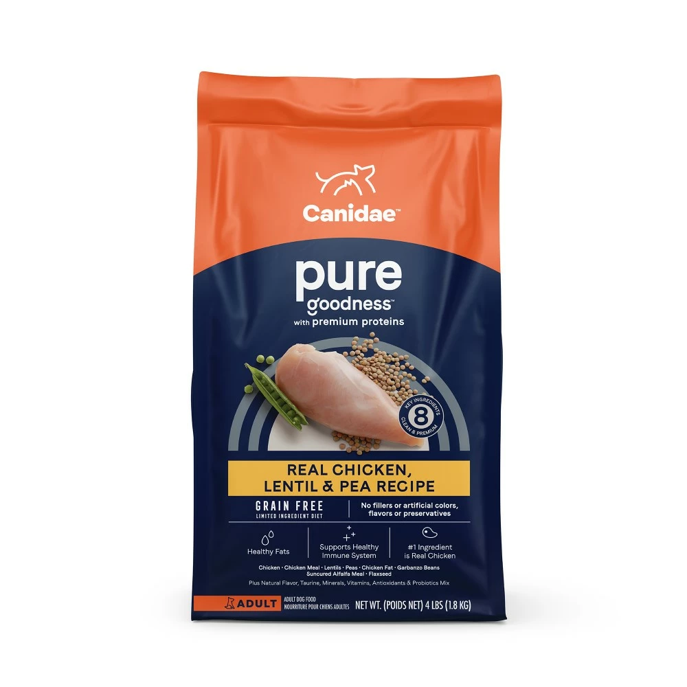 Canidae PURE Grain-Free Limited Ingredient Real Chicken, Lentil & Pea Dry Dog Food, 22-lb 1 Canidae PURE Grain-Free Limited Ingredient Real Chicken, Lentil & Pea Dry Dog Food, 22-lb