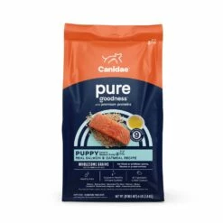 Canidae PURE Wholesome Grains Limited Ingredient Puppy Real Salmon & Oatmeal Dry Dog Food, 4-lb