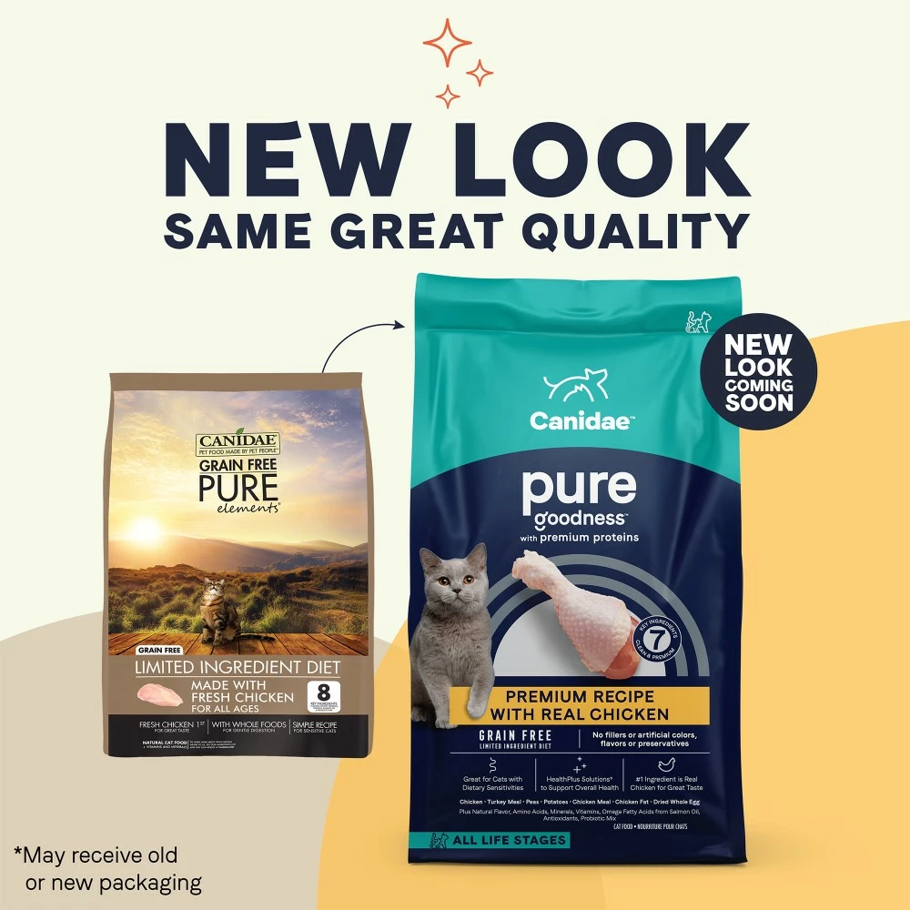 Canidae PURE Grain-Free Limited Ingredient Chicken Dry Cat Food, 5-lb 3 Canidae PURE Grain-Free Limited Ingredient Chicken Dry Cat Food, 5-lb - Image 3