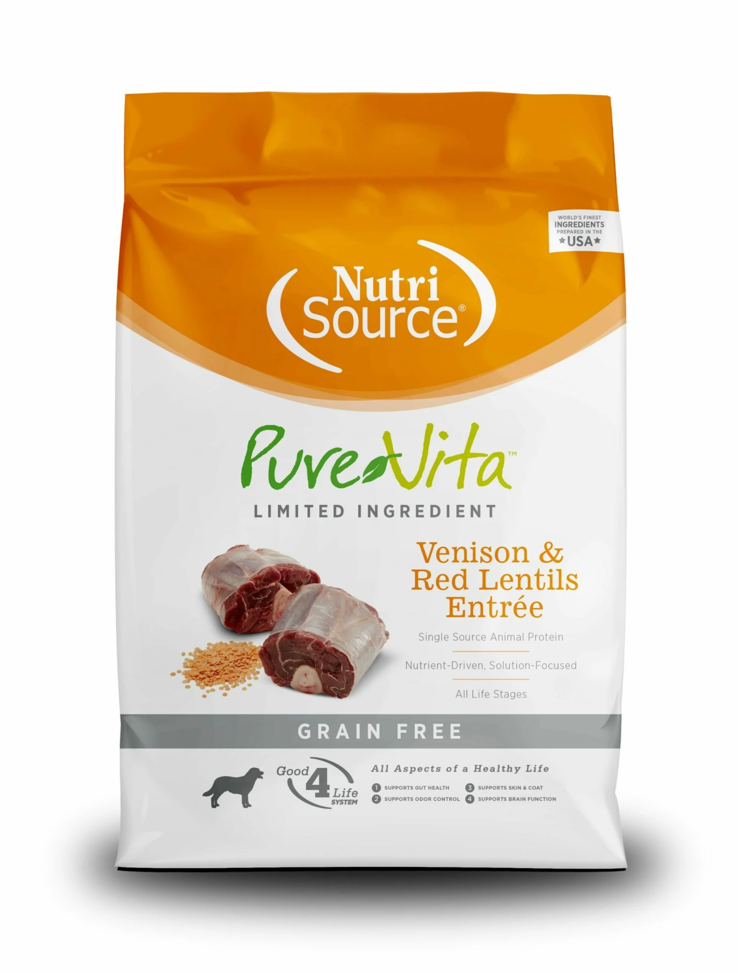 PureVita Grain Free Venison And Red Lentils Entree Dry Dog Food, 5-lb 1 PureVita Grain Free Venison And Red Lentils Entree Dry Dog Food, 5-lb