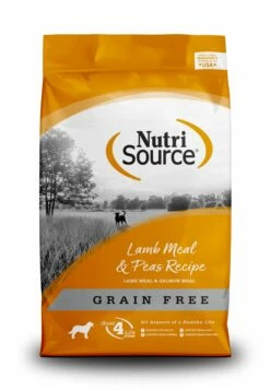 NutriSource Lamb Meal & Peas Recipe Grain-Free Dry Dog Food, 15-lb