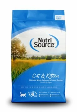 NutriSource Cat And Kitten Chicken Salmon And Liver Dry Cat Food, 6.6-lb