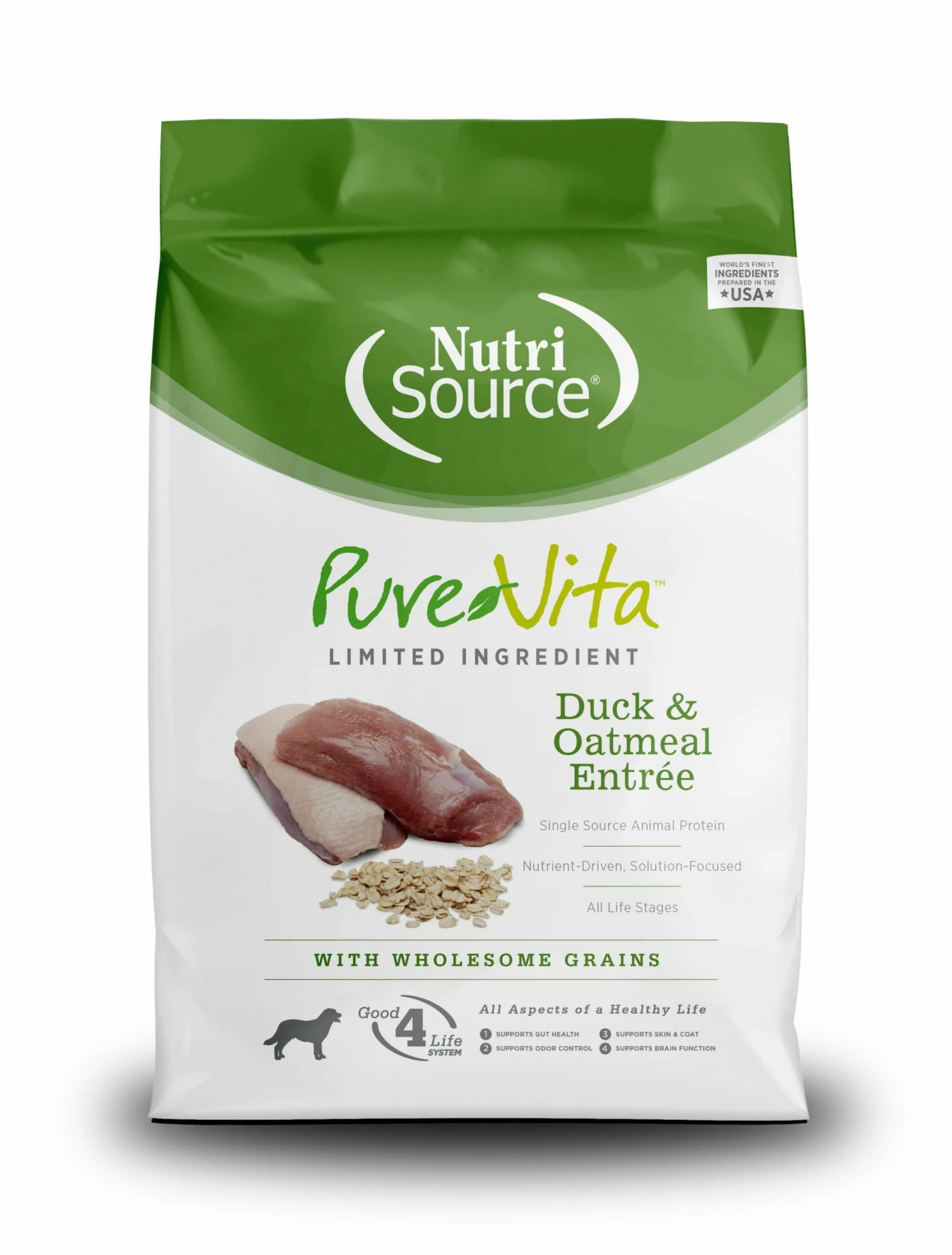 PureVita Duck And Oatmeal Dry Dog Food, 5-lb 1 PureVita Duck And Oatmeal Dry Dog Food, 5-lb