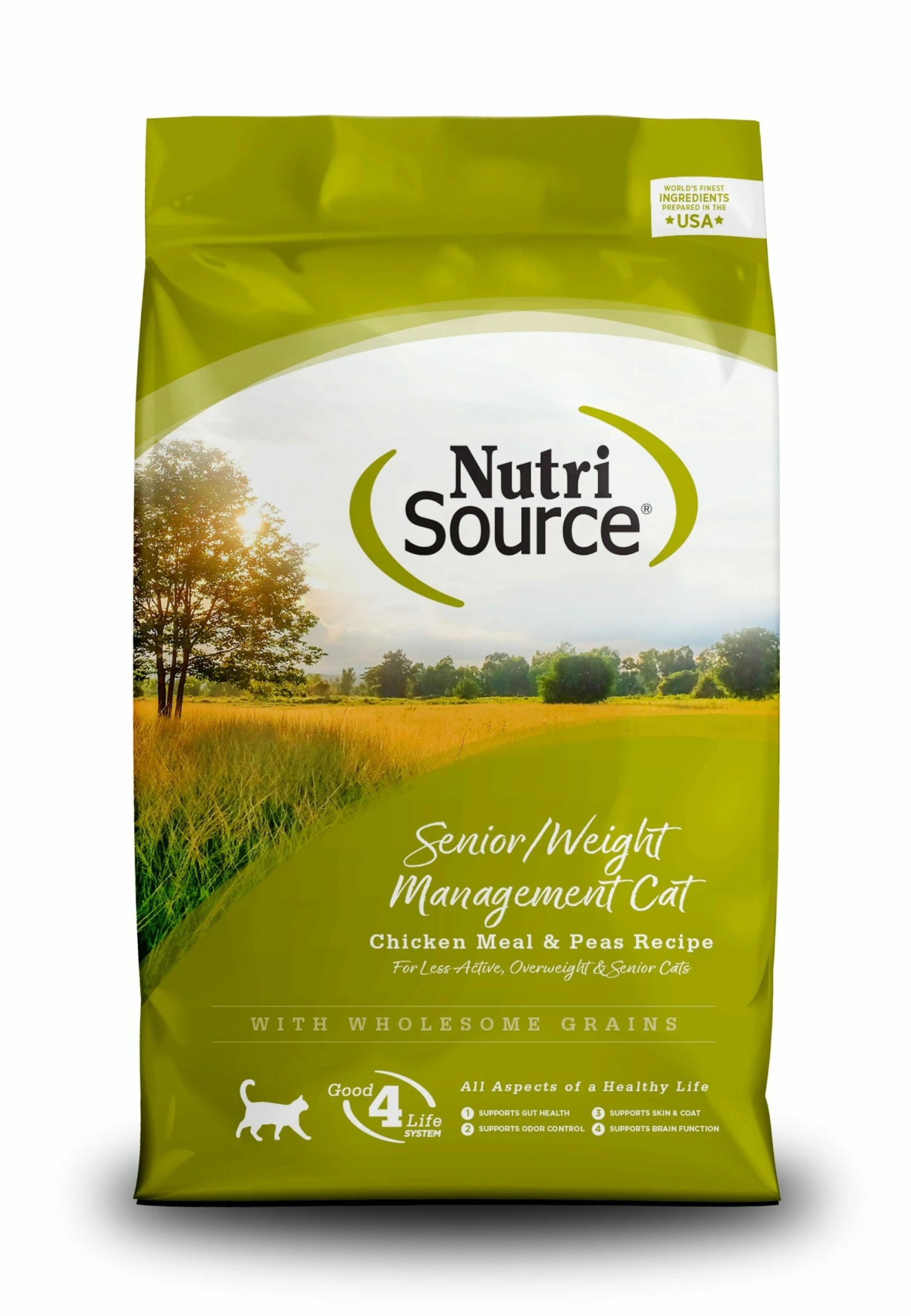 NutriSource Senior Weight Management Chicken & Peas Dry Cat Food, 6.6-lb 1 NutriSource Senior Weight Management Chicken & Peas Dry Cat Food, 6.6-lb