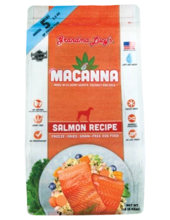 Grandma Lucy's Macanna Salmon Freeze-Dried Grain-Free Dog Food, 1-lb