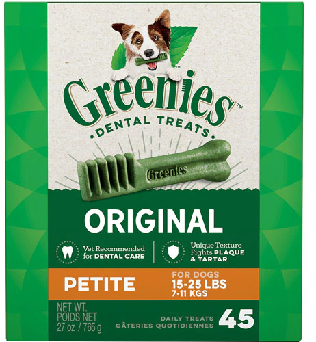 Greenies Original Petite Dental Dog Treats, 45-count 1 Greenies Original Petite Dental Dog Treats, 45-count