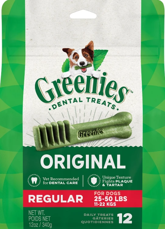 Greenies Original Regular Dental Dog Treats, 12-count 1 Greenies Original Regular Dental Dog Treats, 12-count