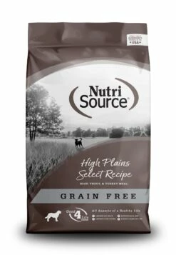 NutriSource High Plains Select Recipe Grain-Free Dry Dog Food, 30-lb