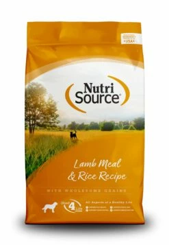NutriSource Lamb Meal & Rice Recipe With Wholesome Grains Dry Dog Food, 5-lb
