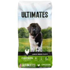 Ultimates Large Breed Puppy Chicken & Rice Dry Dog Food, 28-lb