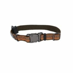 K9 Explorer Reflective Adjustable Dog Collar, Campfire Orange, 1-in X 18-26-in