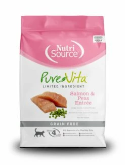 PureVita Grain Free Salmon And Peas Dry Cat Food, 2.2-lb