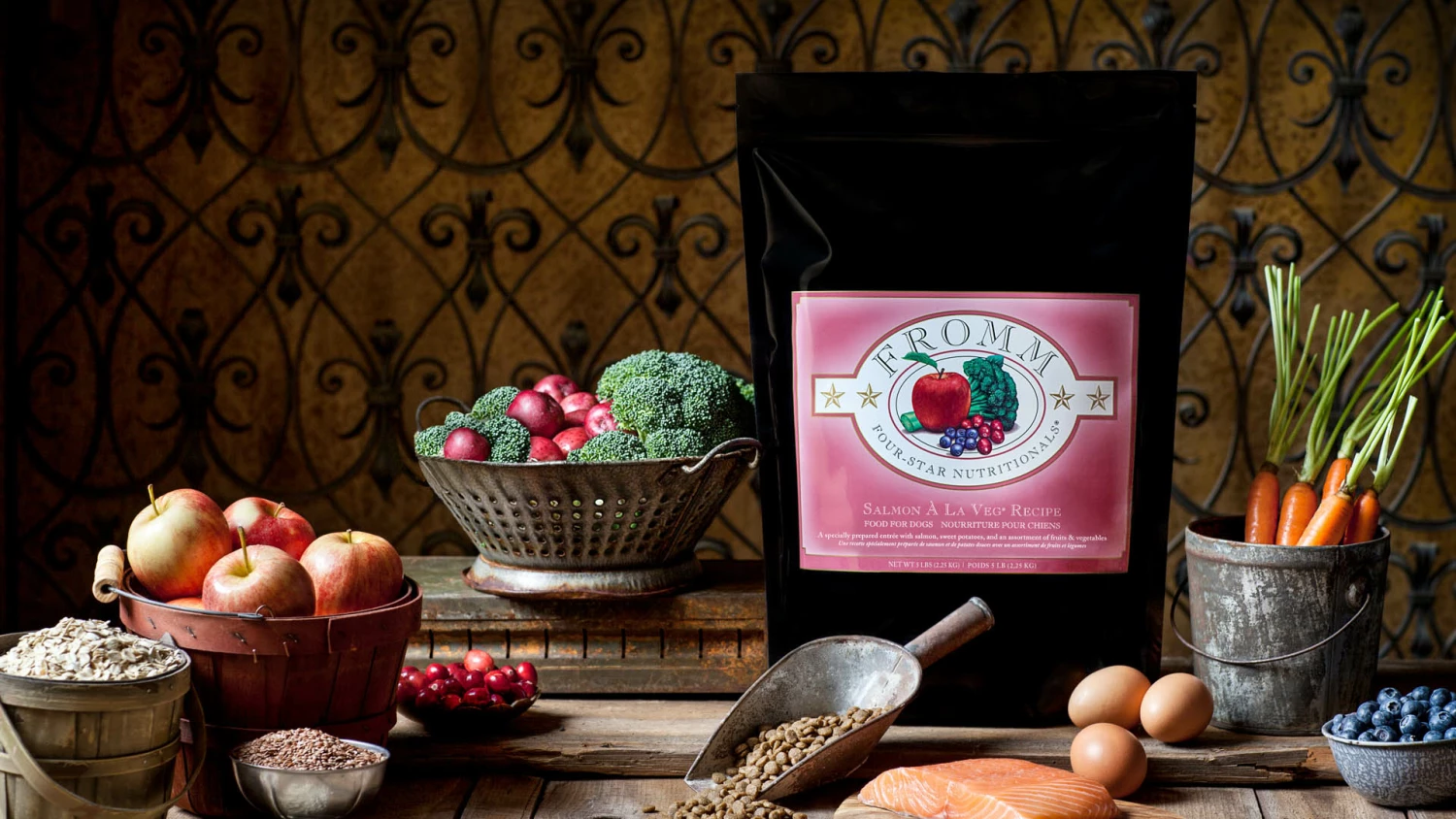 Fromm Four-Star Nutritionals Salmon A La Veg Dry Dog Food, 4-lb 2 Fromm Four-Star Nutritionals Salmon A La Veg Dry Dog Food, 4-lb - Image 2