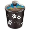 Loving Pets Bella Dog Treat Canister, Espresso, 64-oz