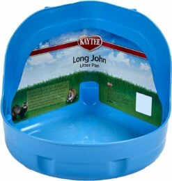 Kaytee Long John Small Pet Litter Pan, Color Varies