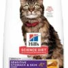 Hill's Science Diet Adult Sensitive Stomach & Skin Dry Cat Food, 3.5-lb