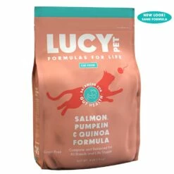 Lucy Pet Salmon, Pumpkin & Quinoa Dry Cat Food, 4-lb