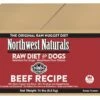 Northwest Naturals Raw Diet Grain-Free Beef Nuggets Raw Frozen Dog Food, 15-lb