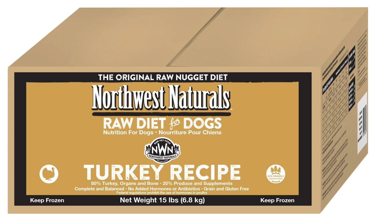 Northwest Naturals Raw Diet Grain-Free Turkey Nuggets Raw Frozen Dog Food, 15-lb 1 Northwest Naturals Raw Diet Grain-Free Turkey Nuggets Raw Frozen Dog Food, 15-lb