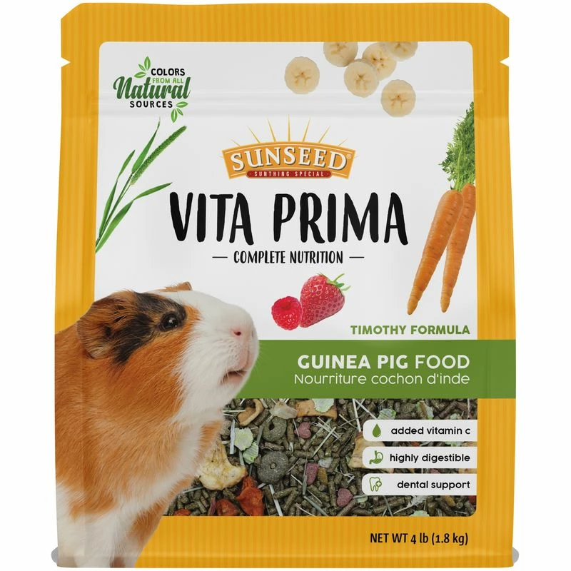 Sunseed Vita Prima Guinea Pig Formula, 4-lb 1 Sunseed Vita Prima Guinea Pig Formula, 4-lb