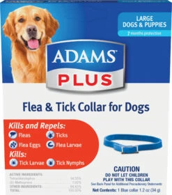 Adams Plus Flea & Tick Collar For Large Dogs & Puppies