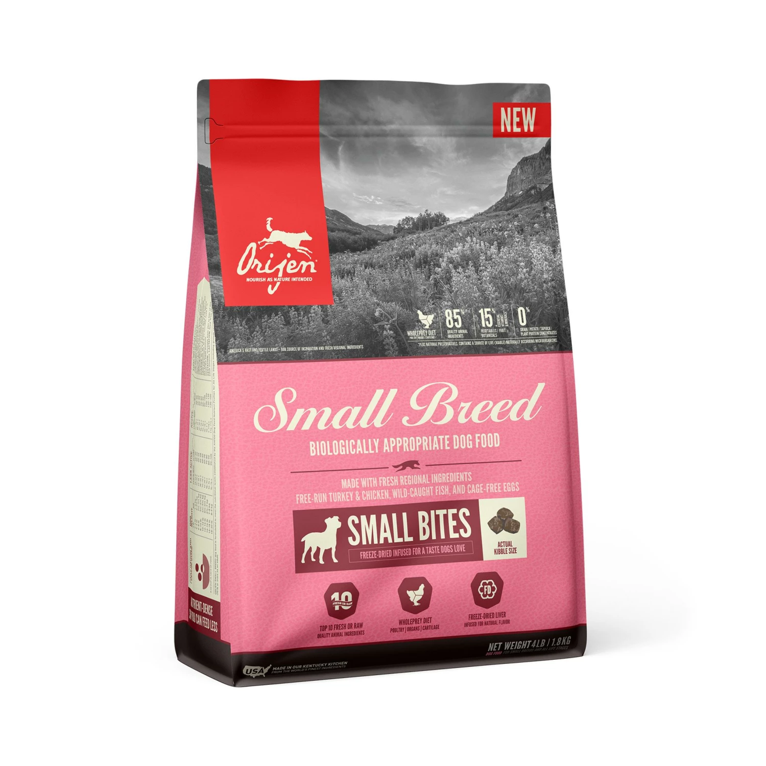 ORIJEN Small Breed Grain-Free Dry Dog Food, 4-lb 3 ORIJEN Small Breed Grain-Free Dry Dog Food, 4-lb - Image 3