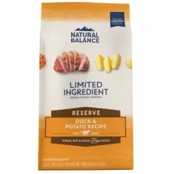 Natural Balance Limited Ingredient Reserve Duck & Potato Recipe Grain-Free Dry Dog Food, 4-lb
