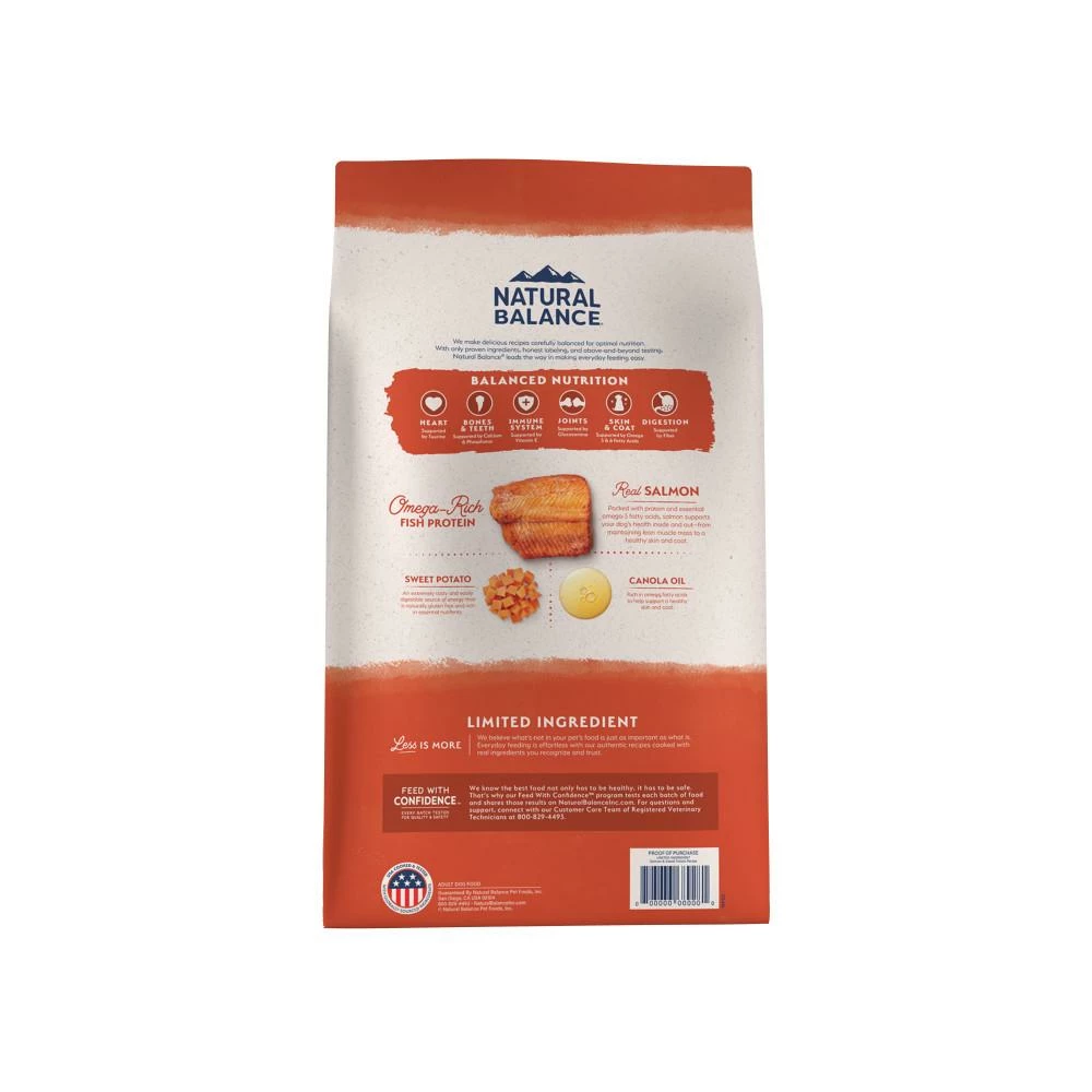Natural Balance Limited Ingredient Salmon & Sweet Potato Recipe Grain-Free Dry Dog Food, 4-lb 2 Natural Balance Limited Ingredient Salmon & Sweet Potato Recipe Grain-Free Dry Dog Food, 4-lb - Image 2