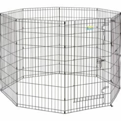 MidWest ConTour Exercise Pen With Door For Dogs, Black, 42-in