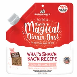 Stella & Chewy's Marie's Magical Dinner Dust What’s Shak’n Bac’n Freeze-Dried Dog Food Topper, 7-oz