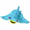 Outward Hound Floatiez Stingray Dog Toy, Blue, Large
