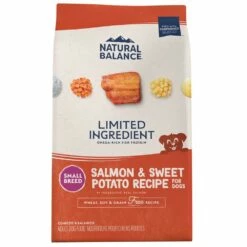 Natural Balance Limited Ingredient Salmon & Sweet Potato Recipe Small Breed Grain-Free Dry Dog Food, 4-lb