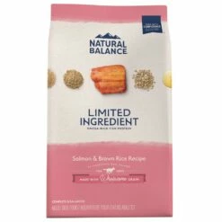 Natural Balance Limited Ingredient Salmon & Brown Rice Recipe Dry Dog Food, 4-lb