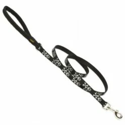 Lupine Pet Original Designs Padded Handle Dog Leash, Bling Bonz, 1/2-in X 6-ft