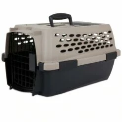 Petmate Vari Kennel Pet Carrier, Taupe/Black, 32-in, 32-in