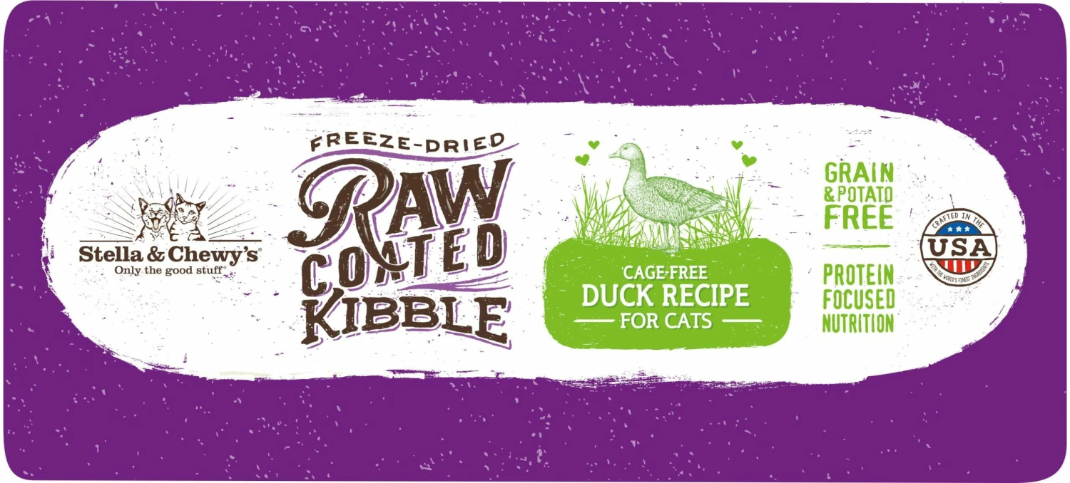 Stella & Chewy's Raw Coated Kibble Cage-Free Duck Dry Cat Food, 5-lb 4 Stella & Chewy's Raw Coated Kibble Cage-Free Duck Dry Cat Food, 5-lb - Image 4