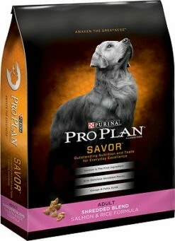 Purina Pro Plan Savor Adult Shredded Blend Salmon & Rice Formula Dry Dog Food, 5-lb