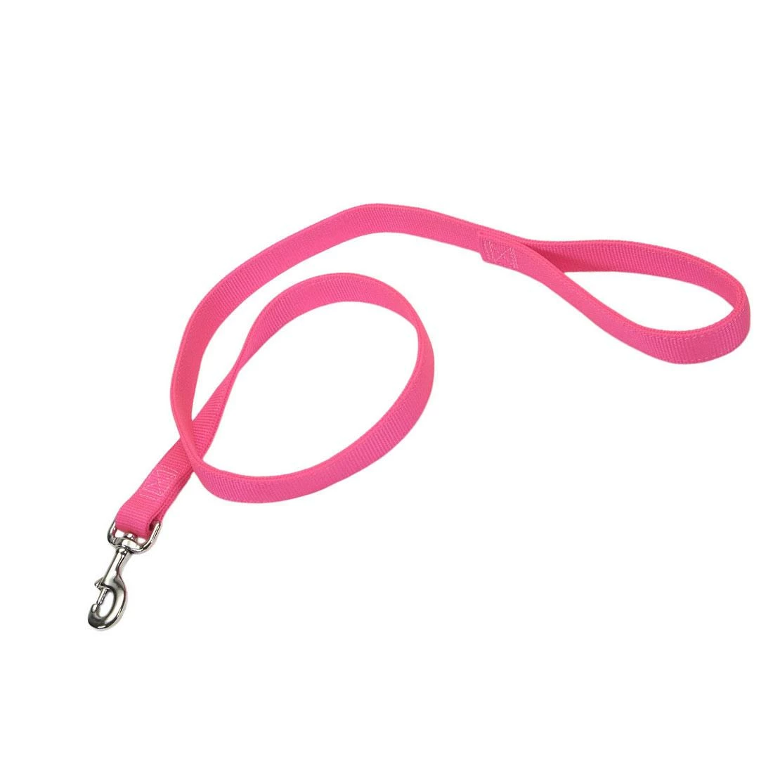Coastal Double-Ply Dog Leash, Neon Pink, 1-in X 6-ft 1 Coastal Double-Ply Dog Leash, Neon Pink, 1-in X 6-ft