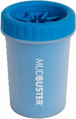 Dexas Popware For Pets Dexas MudBuster Portable Dog Paw Cleaner, Pro Blue, Medium
