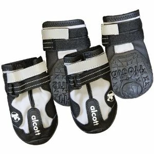 Alcott Explorer Adventure Dog Boots, Grey/Black, Medium 1 Alcott Explorer Adventure Dog Boots, Grey/Black, Medium