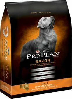 Purina Pro Plan Savor Adult Shredded Blend Chicken & Rice Formula Dry Dog Food, 6-lb