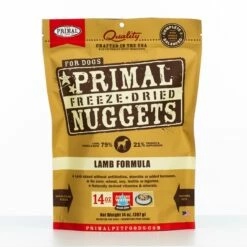 Primal Pet Foods Raw Freeze-Dried Nuggets Lamb Formula Dog Food, 14-oz