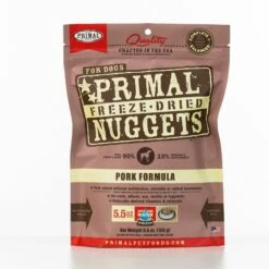 Primal Pet Foods Raw Freeze-Dried Nuggets Pork Formula Dog Food, 5.5-oz