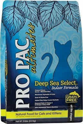 Pro Pac Ultimates Deep Sea Select Whitefish Grain-Free Indoor Dry Cat Food, 5-lb 1 Pro Pac Ultimates Deep Sea Select Whitefish Grain-Free Indoor Dry Cat Food, 5-lb