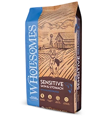 Wholesomes Sensitive Skin & Stomach Salmon Dry Dog Food, 30-lb