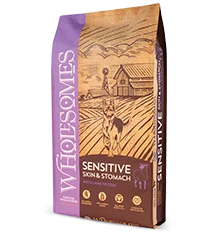 Wholesomes Sensitive Skin & Stomach Lamb Dry Dog Food, 30-lb