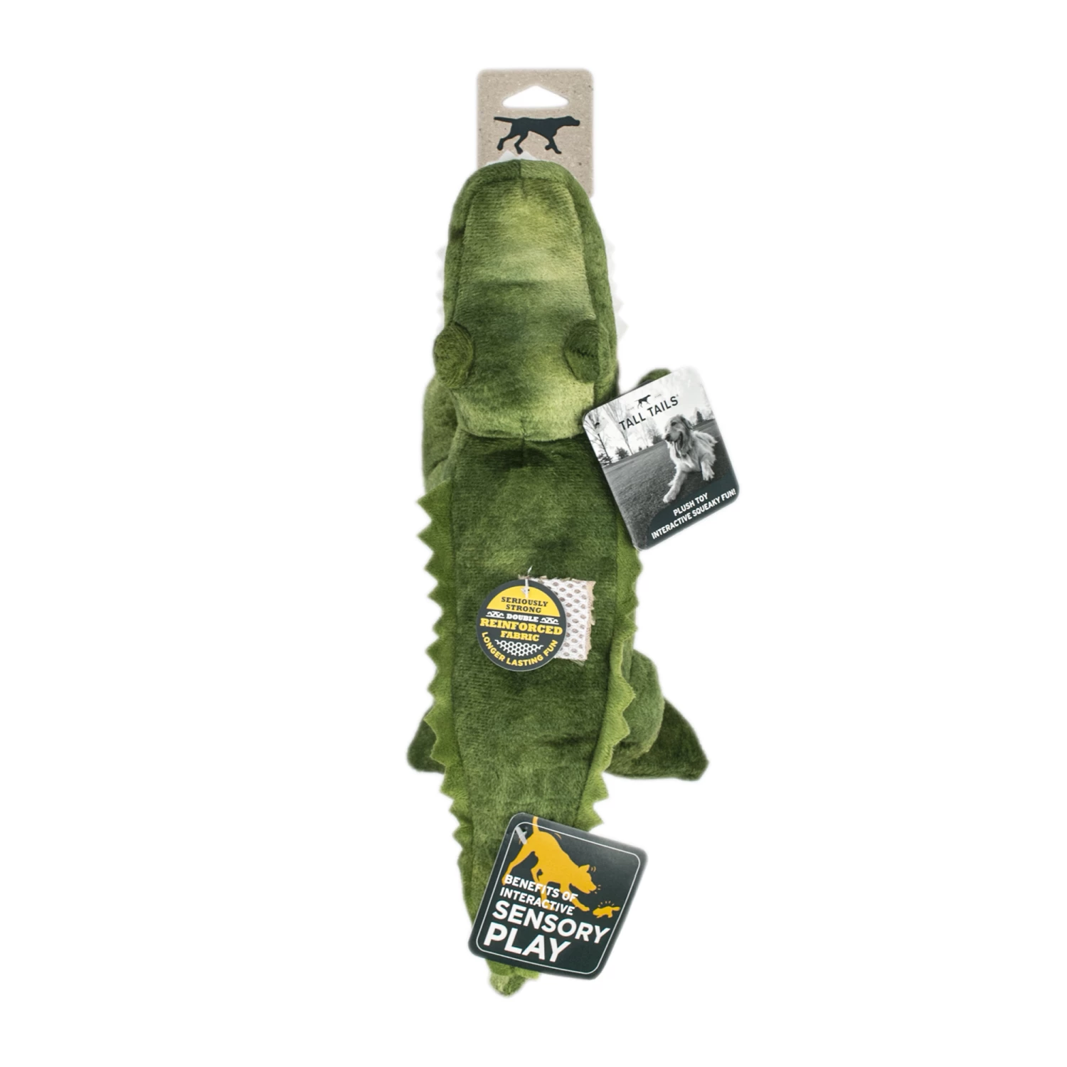 Tall Tails Crunch Gator Dog Toy, 15-in 3 Tall Tails Crunch Gator Dog Toy, 15-in - Image 3